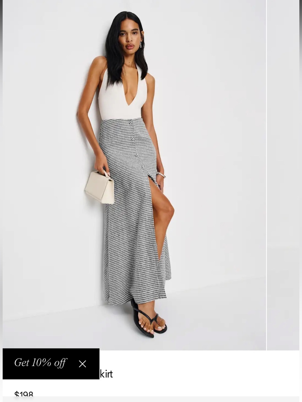 Reformation Andi Linen Maxi skirt